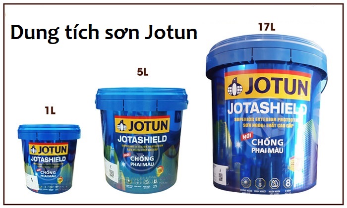 1 thùng sơn Jotun sơn được bao nhiêu m2