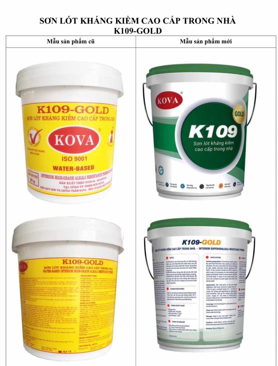Những ưu điểm của sơn lót chống kiềm Kova K109