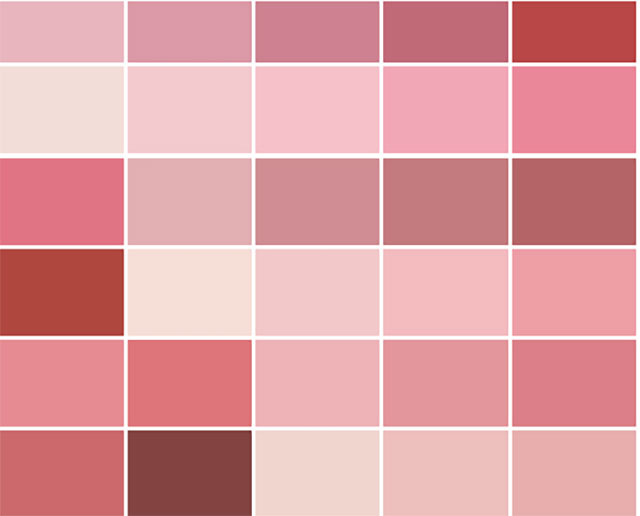 Không gian màu hồng hồng kết hợp màu xám 