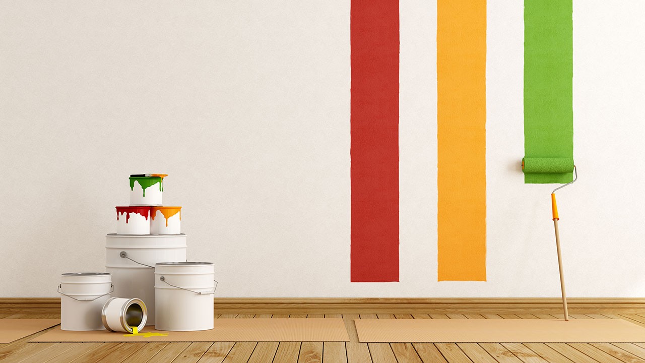 Sơn tường là loại sơn phủ thông dụng 