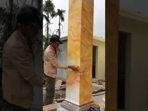 kỹ thuật sơn giả đá đẹp