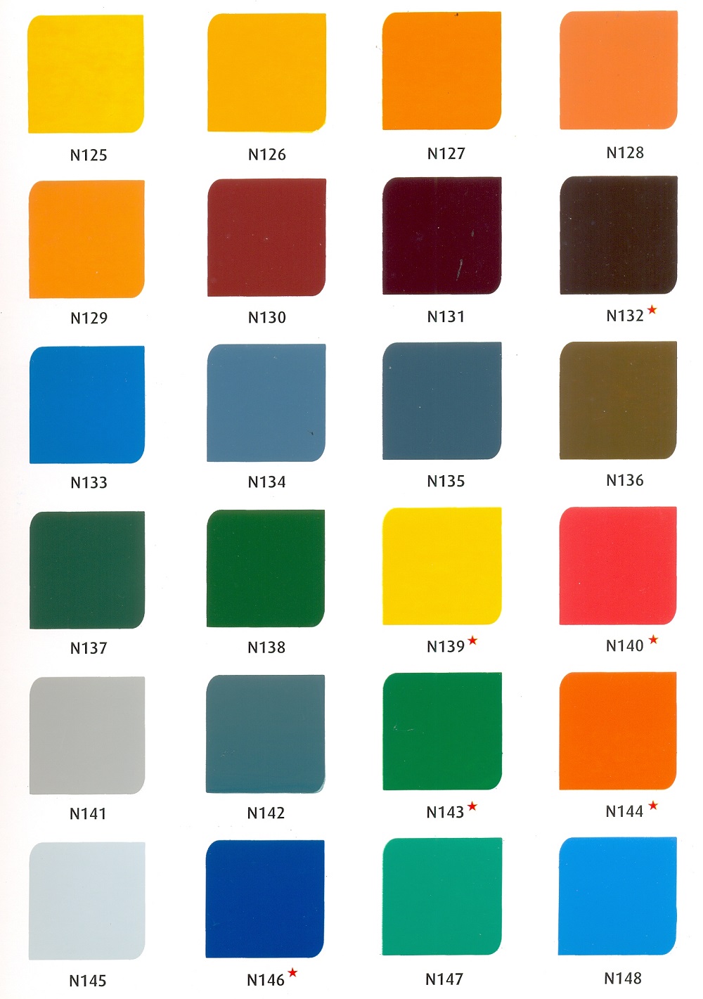 Bảng màu sơn epoxy phổ biến nhất