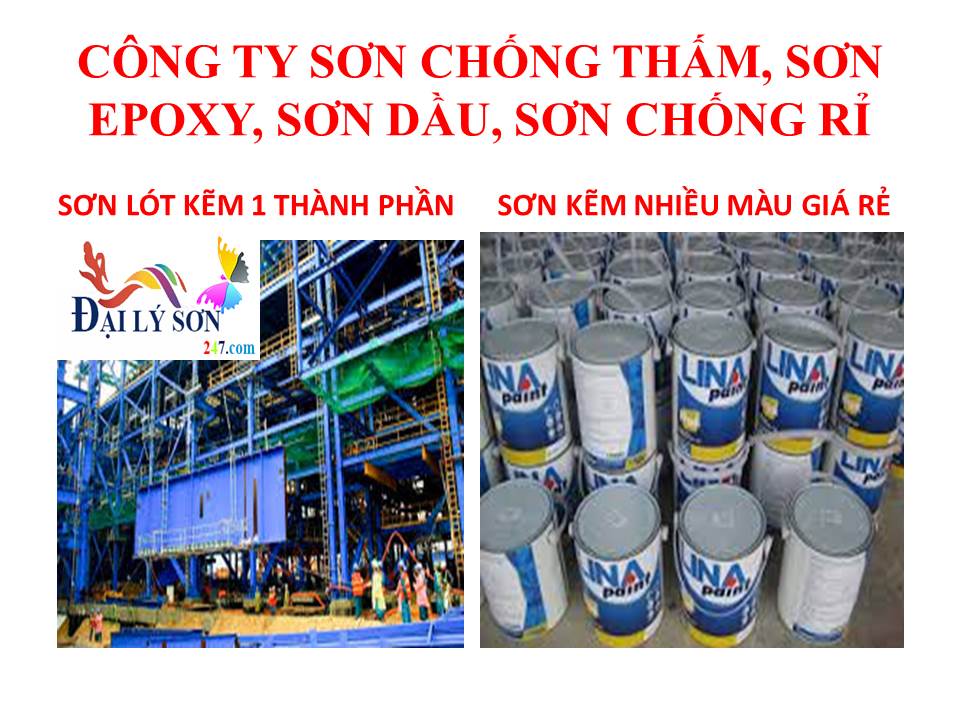 Sơn lót chống rỉ epoxy màu trắng, xám 1075 4 Lit
