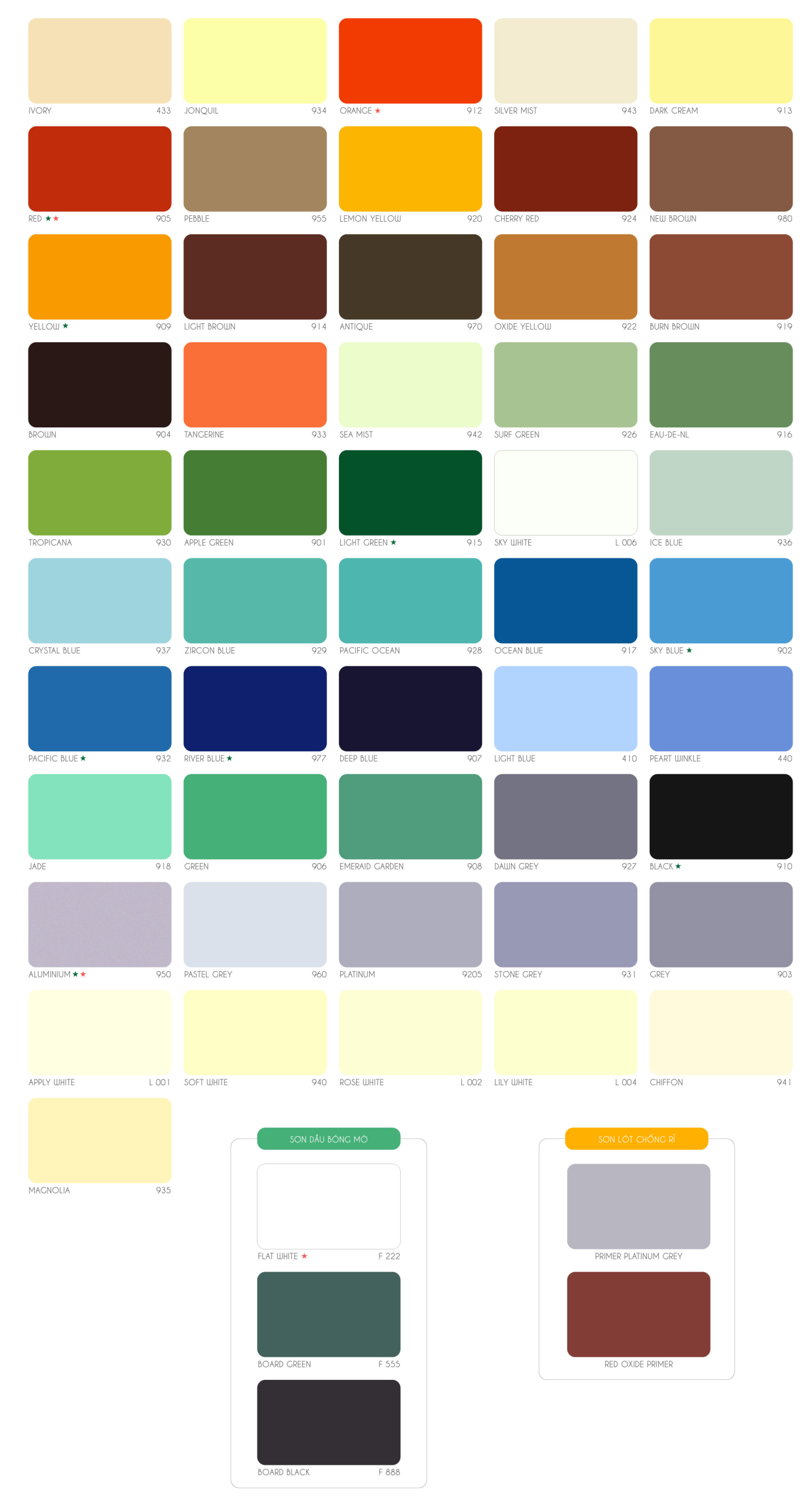 /></a></p><p><strong>BẢNG MÀU SƠN GALANT 2K</strong></p><p><a data-mil=