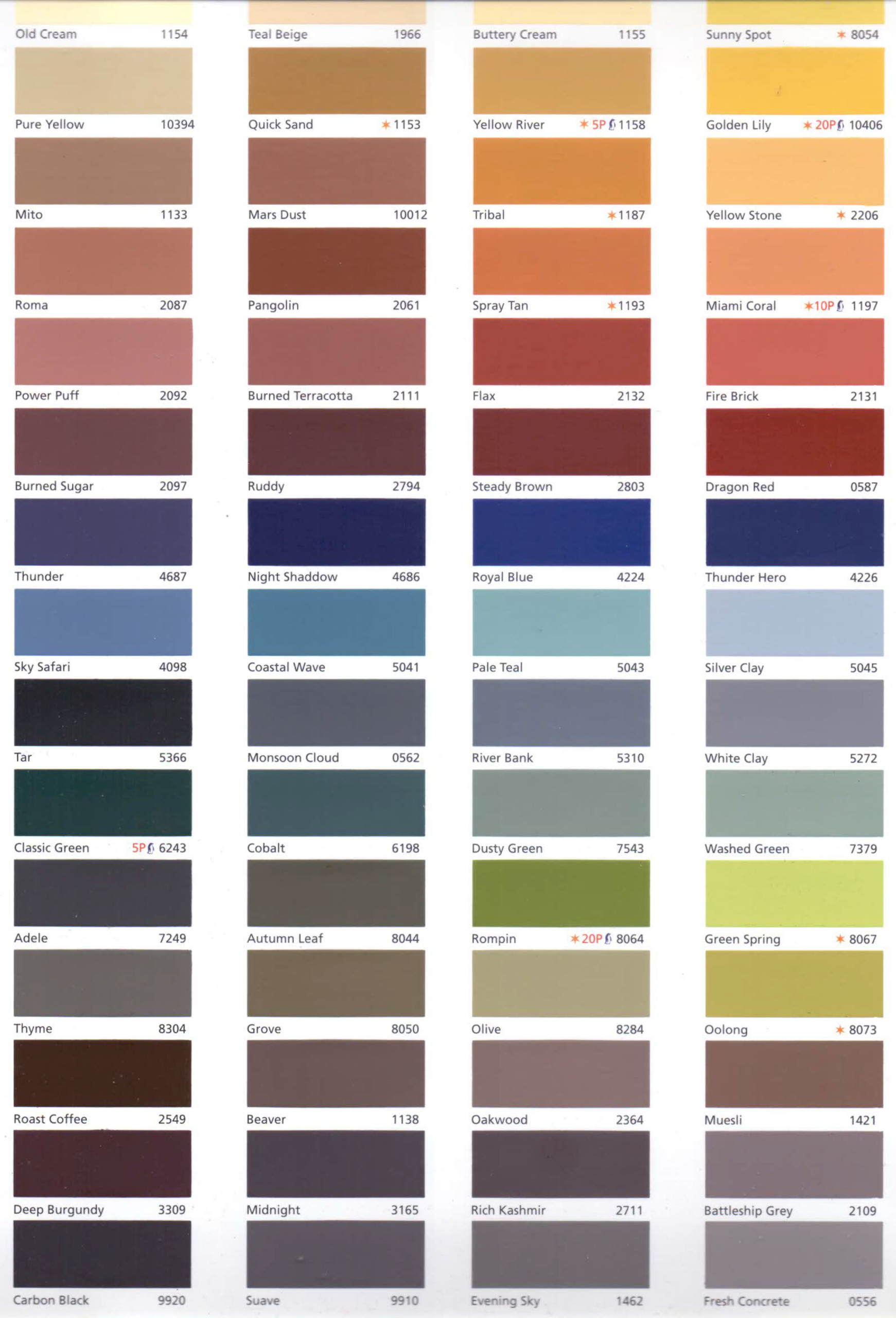 /></a></p><p><strong>BẢNG MÀU SƠN DẦU JOTUN GADEX (MỜ)</strong></p><p><a data-mil=