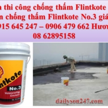 Sơn chống thấm Flintkote No.3 giá rẻ nhất quận gò vấp !