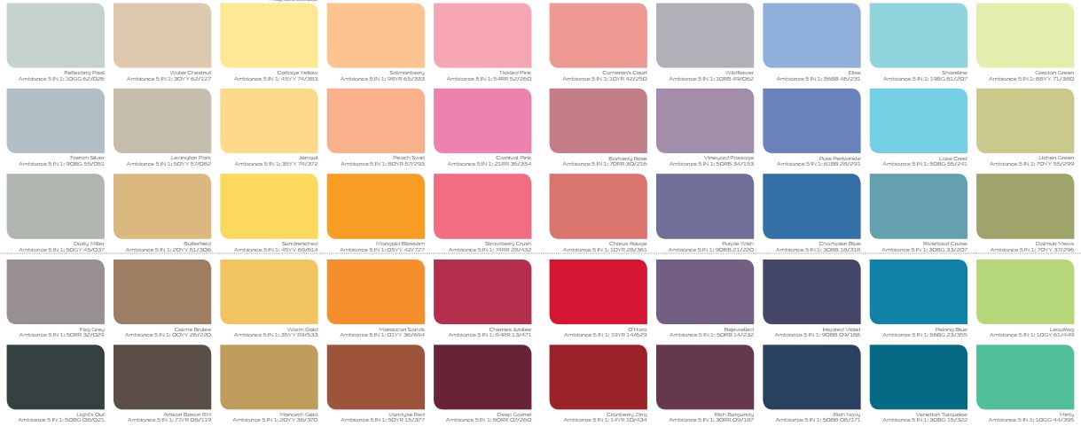 Bảng màu sơn dulux