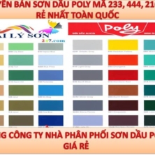 ĐẠI LÝ SƠN DẦU POLY 233, POLY VÀNG 444, POLY 210….