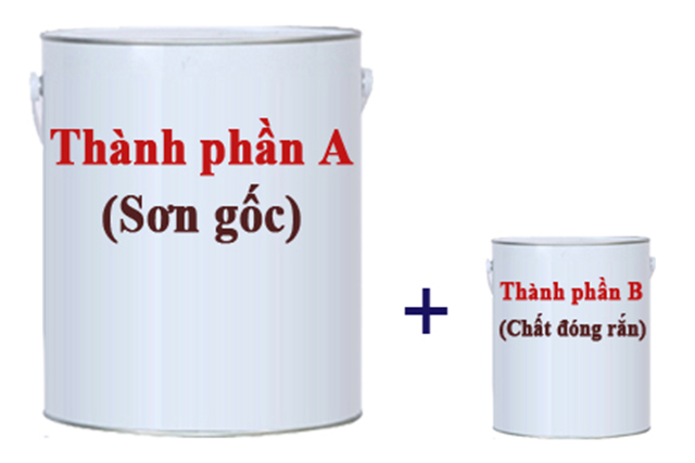 sơn 2 thành phần trên nền bê tông